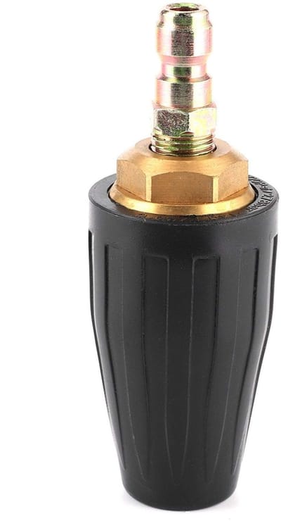 Dailygoods- Turbomondstuk 3600PSI - Roterende Spuittip - Massief Messing - Roestvrij Staal - Hogedrukreiniger Accessoires - Efficiënte Reiniging