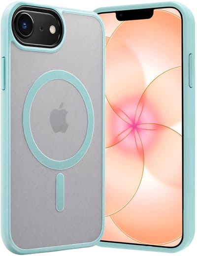 Hoes - Geschikt voor Apple iPhone 17e - Magsafe Compatible - Sterk & Shockproof - Back Cover - Shock Proof Case - Telefoon Hoesje Shockproof - Lichtblauw