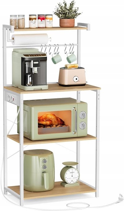 Keukenrek met stopcontacten, 4 niveaus, 40x60x140cm