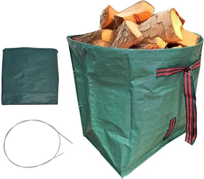 Zware Bladzakken - Tuinafval Mand - Afval Verzamelen - Versterkte Glasvezel - 60 x 60 cm - Groen