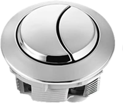 Toiletspoeling Drukknop - Dubbele Spoeling - Badkamer Reparatie - Universele Toepassing - 38 mm - Chroom