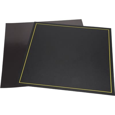 300 x 300 mm Non Déformant Réutilisable Magnétique Côté A Mat Côté B Adhésif Autocollants Plateau Chaud black