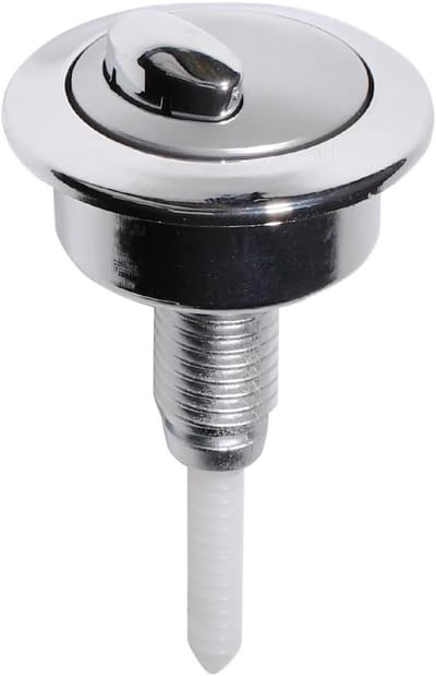 Toilet Knop - Spoelknop - Toilet Reparatie - Dubbele Spoel Functie - 8 x 5 x 5 cm - Chroom
