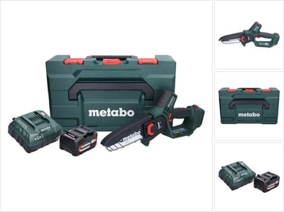 Metabo MS 18 LTX 15 accu-houtzaag 18 V 15 cm 5 m/s + 1x accu 4,0 Ah + oplader + metaBOX