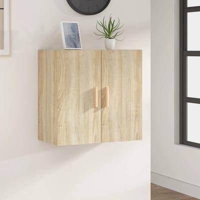 vidaXL - Wandkast - 60x30x60 - cm - bewerkt - hout - sonoma - eikenkleurig