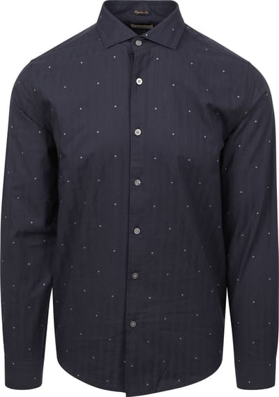 Dstrezzed Overhemd Sven Donkerblauw - Maat L - Heren - Overhemden Casual