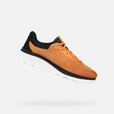 GEOX SPHERICA ACTIF X1 HEREN Sneakers - ORANJE/ZWART - Maat 42