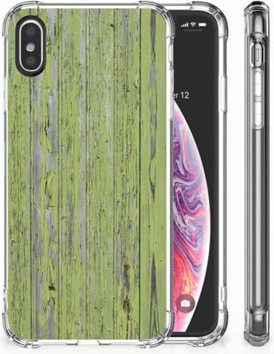 Apple iPhone X | Xs Stevig Telefoonhoesje Green Wood