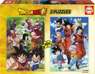 EDUCA - Puzzel- Dragon Ball - 2 x 500 stukjes - Legpuzzel voor volwassenen