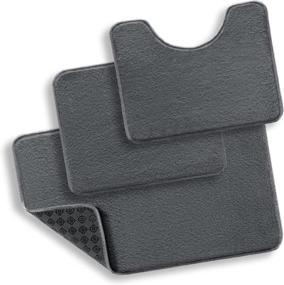 Famanu – Badmatset - antislip - wasbaar - badmat voor de badkamer - badmatten en badmatten - sneldrogend