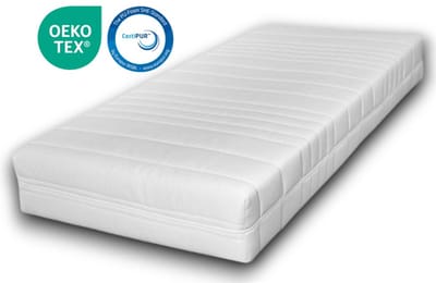 EasyBedden® 70x180 Pocketveer matras - 20 cm dik | Koudschuim - Luxe Tijk - 100 % Veilig