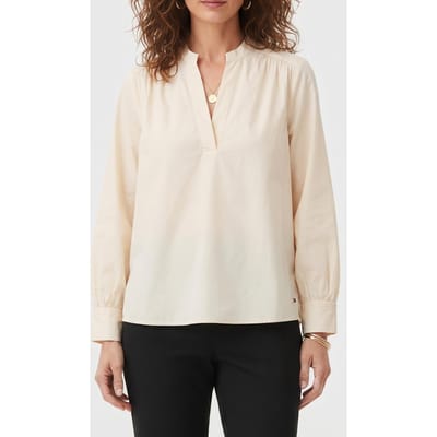 Tommy Hilfiger Poplin V-neck Blouse Calico Taglia: 34 | Maglie a manica lunga Outlet | Donna