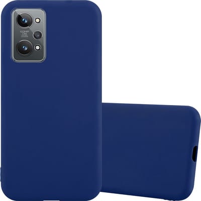Cadorabo Hoesje geschikt voor Realme GT 2 / GT Neo 2 in CANDY DONKER BLAUW - Beschermhoes gemaakt van flexibel TPU silicone Case Cover