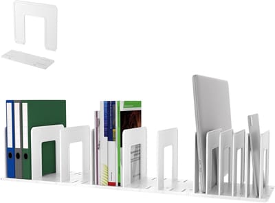 Bureau Organizer - Documentenhouder Sorteerder - Kantoor School - Verstelbare Secties - 88x20x18 cm - Wit