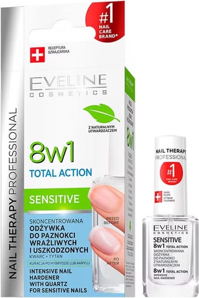 Professional Nail Therapy 8in1 Sensitive Total Action strengthening Nail Conditioner 12ml