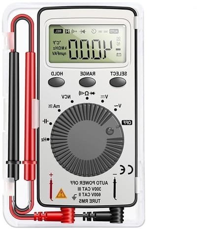 Digitale Multimeter - Tester Meter - Elektronica Testen - Draagbaar Ontwerp - Pocket Formaat - Zwart