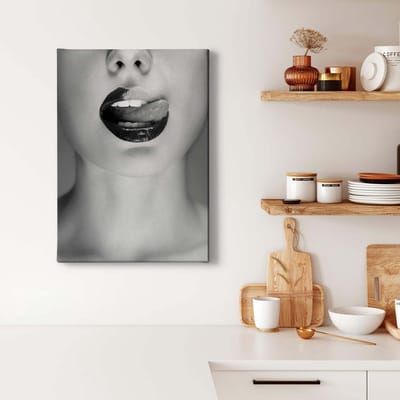Canvas print DD123140 Chocolate A.S. Création 0,5 x 0,7 m Grijs Kantoor Hal/Gang Keuken Slaapkamer Woonkamer