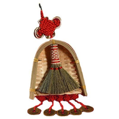 Bezem Stofblik Decor Chinees Jaar Ornament Hanger Nieuwe Kwast Hangende Decor Mini Fortuin Bezem