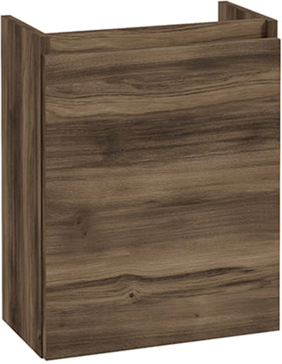Alvara fonteinkast 400 mm donker eiken – compact badkamermeubel met soft-close deur