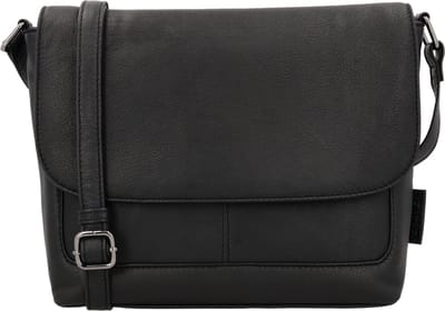 Beagles Benidorm Schoudertas - Crossbody - Dames - Tas - Overslag - Praktisch - Leren Dames Tas - Zwart