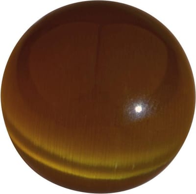 Quiges Verwisselbaar Bolletje Cateye Bruin 18mm - 18B006
