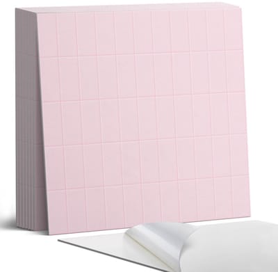 Coloray Plaktegels - Gladde tegels in een raster Portugese Tegels - 30 cm x 30 cm - Roze Plaktegels - 9 stuks - Vierkant PVC Tegels - Plaktegels Keuken - Zelfklevende Vloertegels - Vinyl Tegels - Zelfklevende Tegels