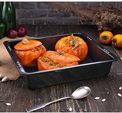 XXL Braadpan 6,5 Liter met Diepe Randen en Emaille Coating