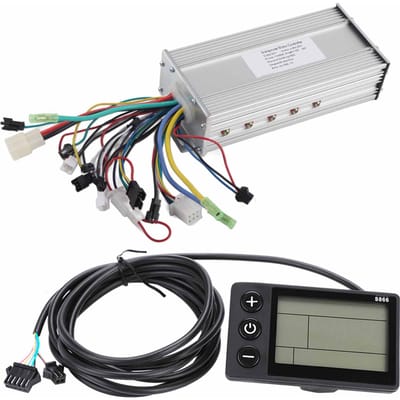 Panneau d'affichage LCD étanche Kit de contrôleur sans balais pour vélo électrique Ebike Scooter(1000 W 48 V ) white