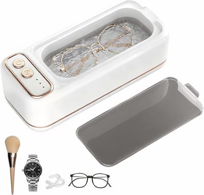 Ultrasone Reiniger - Schoonmaakapparaat - Sieraden Glas - 48000 Hz Trillingen - 300 ml - Wit