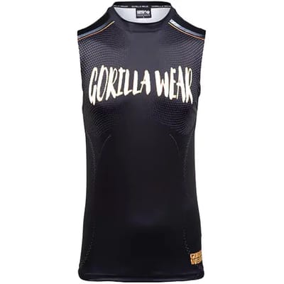 Gorilla Wear Clayton Tank Top - Zwart/Goud - S