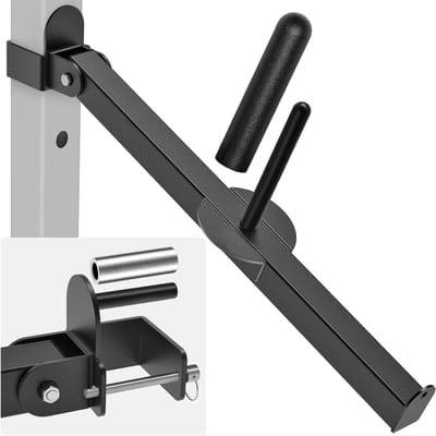 Belt Squat Lever Arm Accessoire voor Power Cages - Landmine Bevestiging voor Krachttraining - Geschikt voor 1" en 2" Gewichtsschijven en 2" x 2" en 3" x 3" Buizen