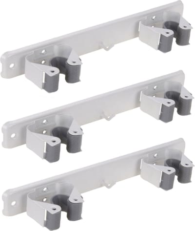 Pro Garden Tuin gereedschap houders/klemmen - 6x stuks klemmen - voor stelen - opbergsysteem