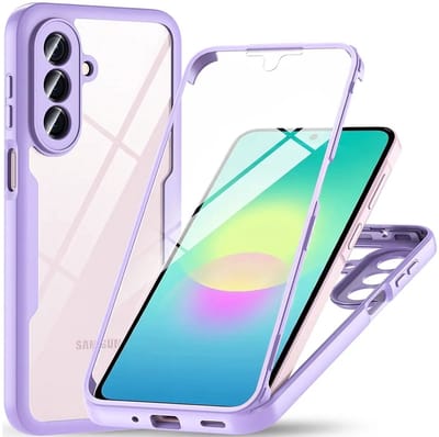 Hoesje geschikt voor Samsung Galaxy A27 - Techsuit ColorVerse 360 Case met Screenprotector - Paars