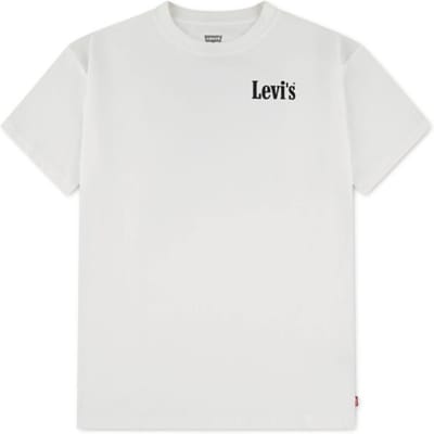 Levi´s ® Kids Aquatic Lounge T-shirt Met Korte Mouwen Wit 6 Years Jongens