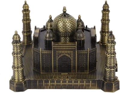 Taj Mahal Metaal Model, Iconisch Landmark voor Thuis en Kantoor Decoratie, Reis Souvenir en Verzamelobject