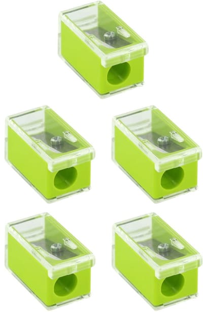 Puntenslijper met houder, micro K1 groen, 5 stuks, kleine puntenslijper