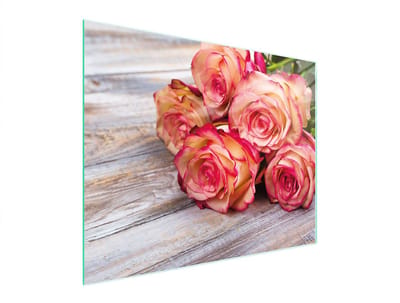 TMK ArtDeko - Snijplank - Glas - 52x40 cm - Roosdesign