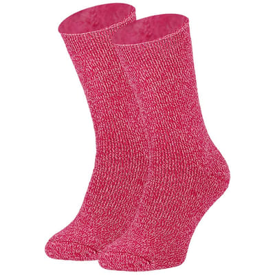 Thermo sokken dames - Mouliner - One Size - 1-Paar - Fuchsia
