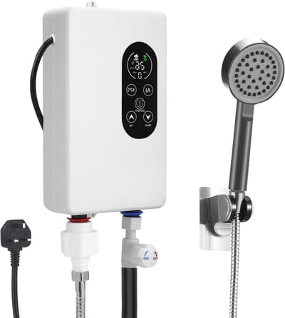 Doorstroomboiler - Mini Boiler - Warm Water - Intelligente Bediening - 5500 W - Wit