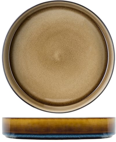 Cosy & Trendy Diepe Borden Quintana Amber - 4 Stuks ø 23 cm - Porselein - Vaatwasser-, Magnetron- & Ovenbestendig