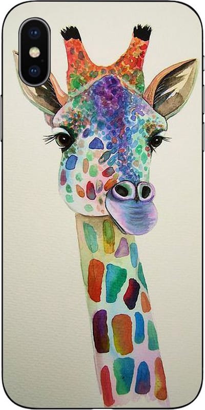 Peachy TPU hoesje geschikt voor iPhone X XS case - Giraffe