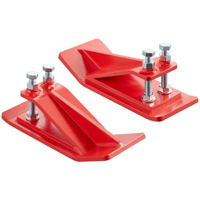 Trekkerbakbeschermer, 2 STuks Heavy Duty Stalen Bakrandbeschermers, Randtemmer Antislipapparaat met Dubbele Zeskantborgmoeren en Bouten, voor Sneeuw,