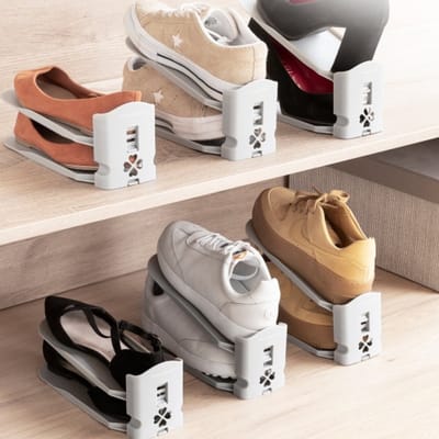 Schoenen Opbergsysteem - 6 Paar - Schoenen Organizer - Schoenen Opbergen - Schoenenrek - Schoenenopbergers - Organizer Kast - Schoenenzak - Verstelbaar