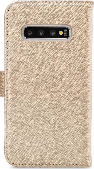 My Style Telefoonhoesje geschikt voor Samsung Galaxy S10 Plus Hoesje | My Style Flex Wallet Bookcase Portemonnee | Pasjeshouder voor 3 Pasjes | Telefoonhoesje voor Pinpas / OV Kaart / Rijbewijs - Goud