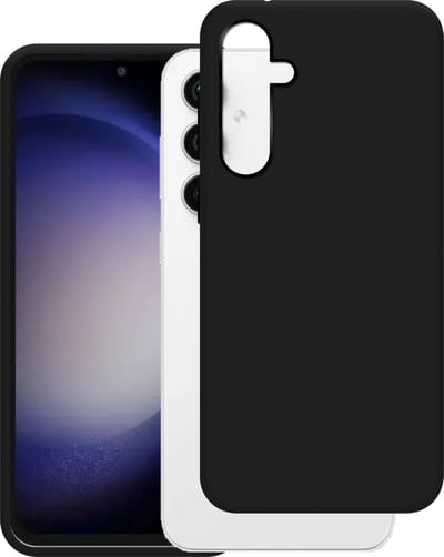 Just in Case hoesje geschikt voor Samsung Galaxy S23 FE Hoesje Siliconen - Flexibele Case - Zwart