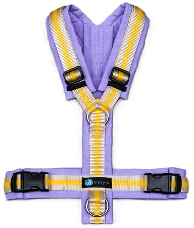 Annyx hondentuigje XXS LIMITED EDITION kleur Primula = lila-geel- champagne