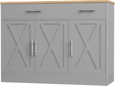Buffetkast met 3 deuren en schuifdeuren voor keuken en woonkamer