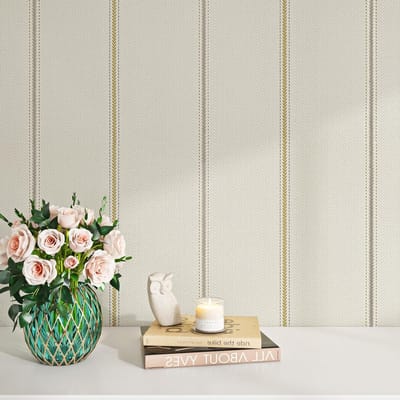 Zelfklevende Boho Behang in Beige voor Meubels – Waterdichte Folie voor Slaapkamer en Woonkamer, 40cm x 2m, Decoratie en Renovatie