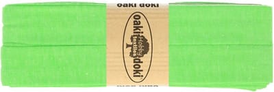 Oaki Doki Jersey Tricot Biaisband 20mm – 3 Meter – Kleur 951 Appelgroen – Elastisch Afwerkband voor Naaiprojecten