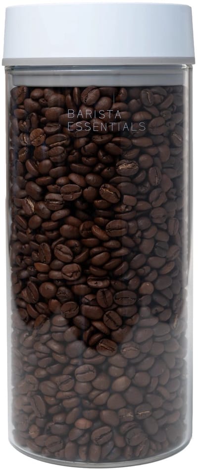 Vacuum Koffiebus Lite – 500 g – Glas – Wit – Luchtdichte Coffee Bean Storage – Automatische Vacuümfunctie – USB-C